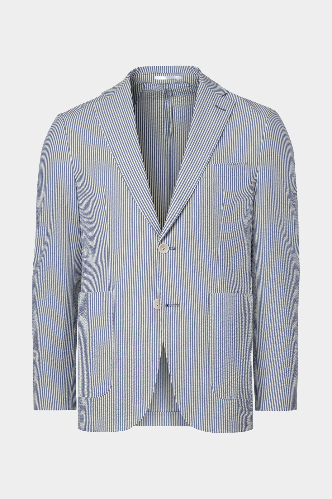 Costume à rayures Seersucker - Blanc et Bleu