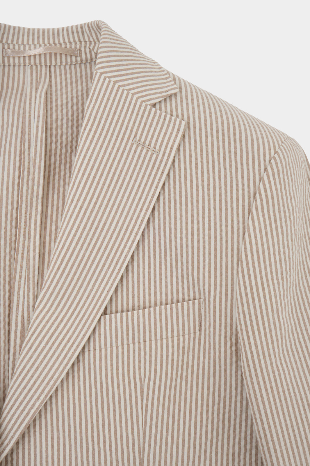 Costume à rayures - Blanc et Beige