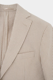 Costume à rayures - Blanc et Beige