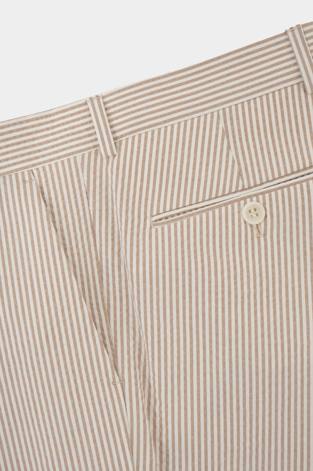 Costume à rayures - Blanc et Beige