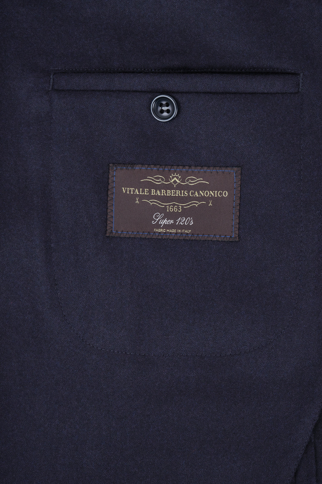 Suit with patch pocket - Flannel - Navy