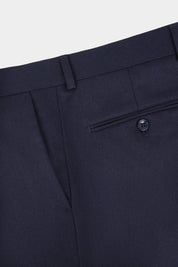 Suit with patch pocket - Flannel - Navy