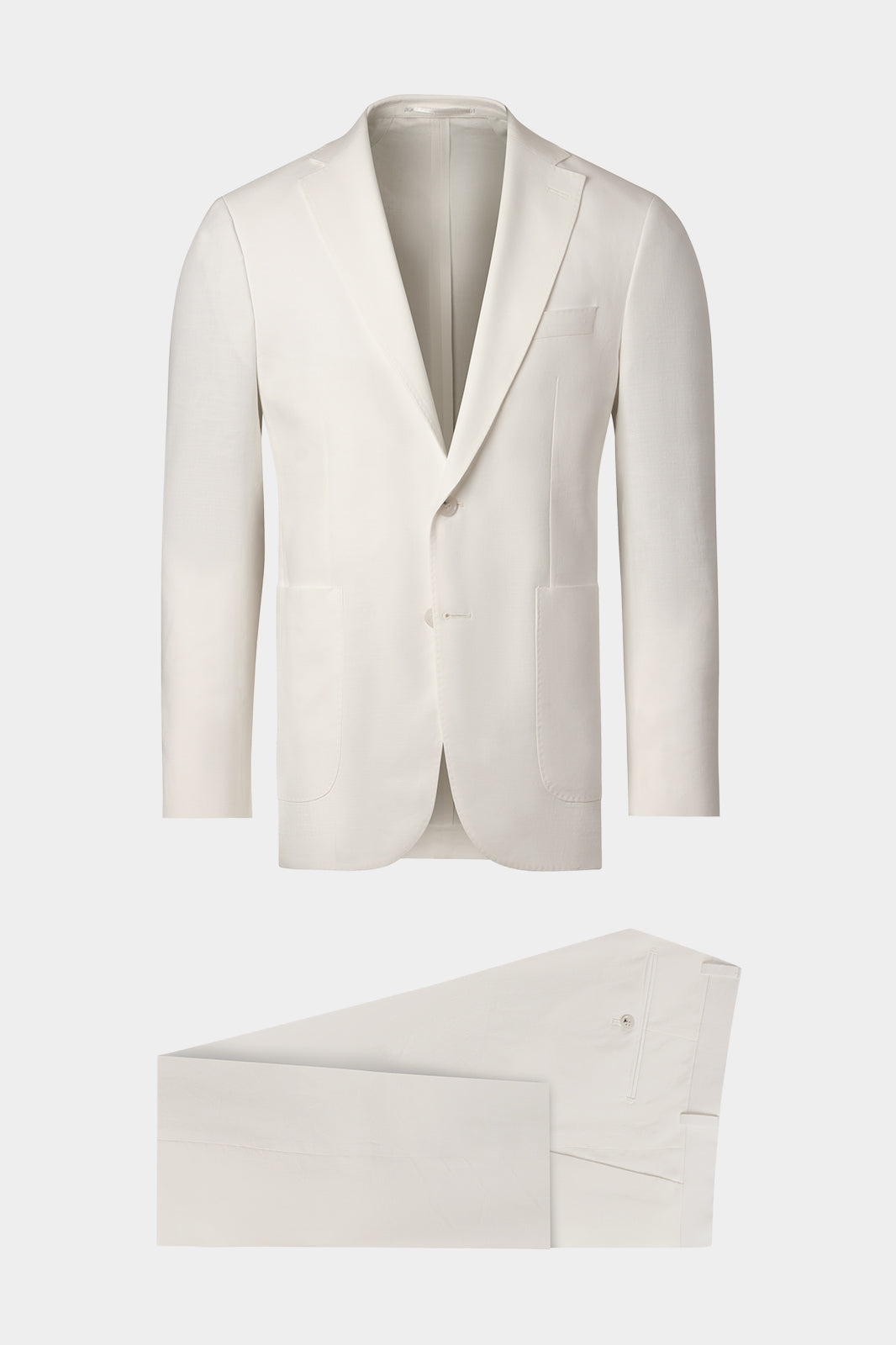 Costume poche plaquée - Blanc