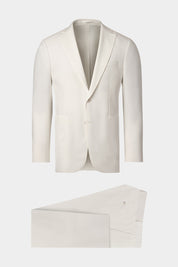 Costume poche plaquée - Blanc