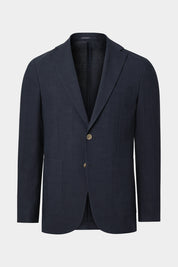 Blended linen suit - Navy