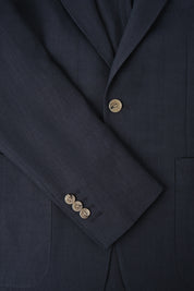 Blended linen suit - Navy
