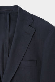 Blended linen suit - Navy