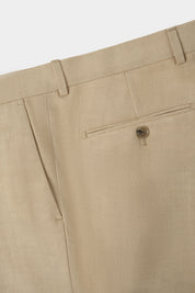 Linen blend suit - Beige