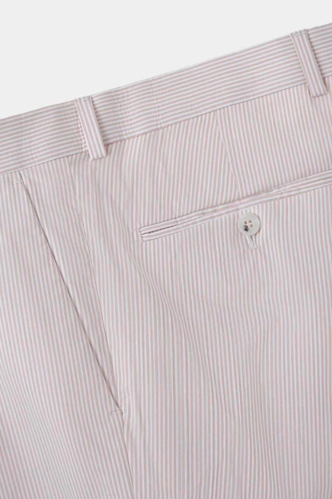 Costume à rayures ultra-light - Blanc et Beige