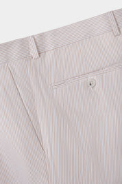 Costume à rayures ultra-light - Blanc et Beige
