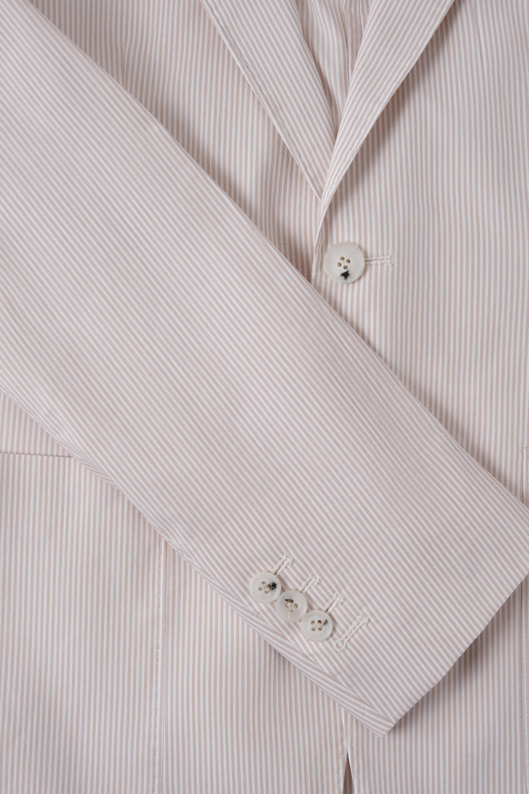 Costume à rayures ultra-light - Blanc et Beige