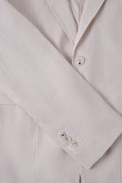 Costume à rayures ultra-light - Blanc et Beige