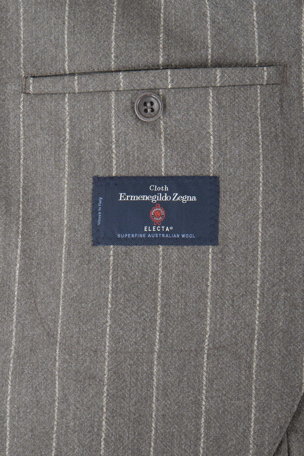 Costume avec pantalon patte de serrage - Gris à rayures