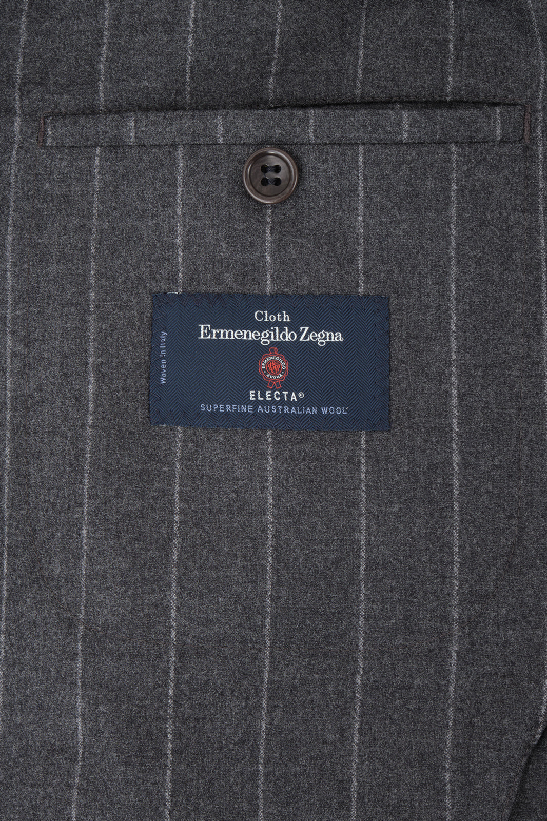 Costume avec pantalon patte de serrage - Gris à rayures blanches