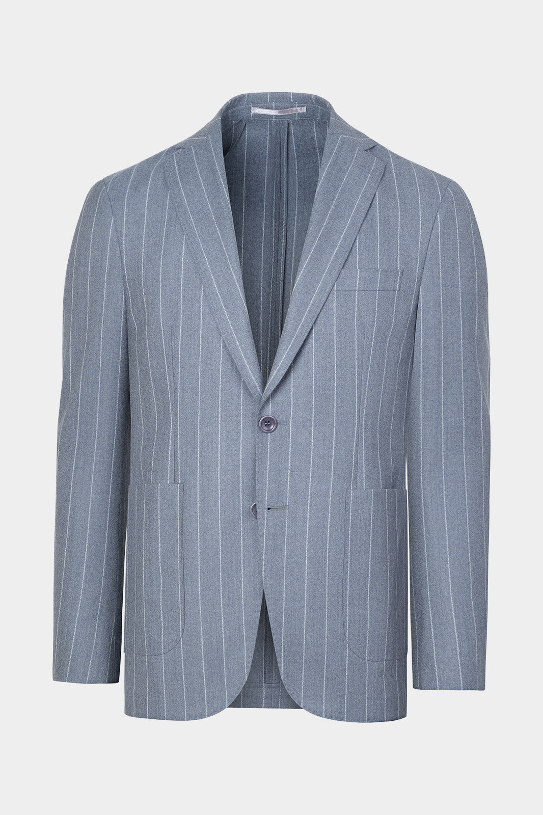 Costume avec pantalon patte de serrage - Gris clair à rayures