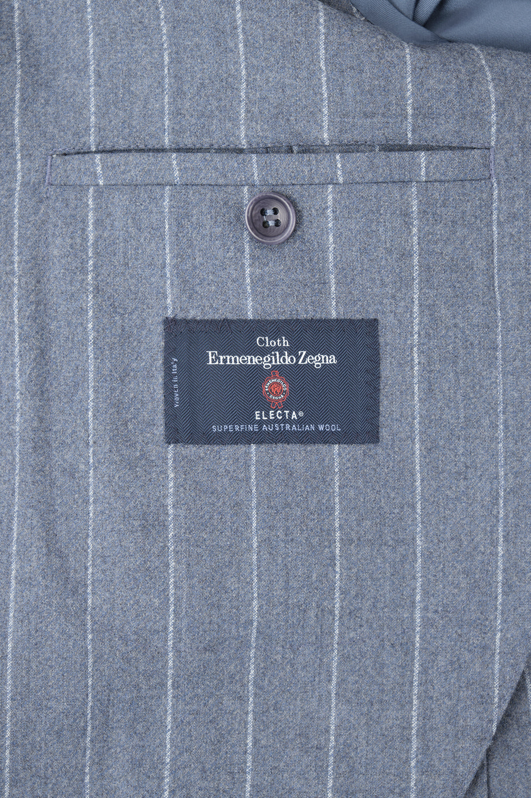 Costume avec pantalon patte de serrage - Gris clair à rayures