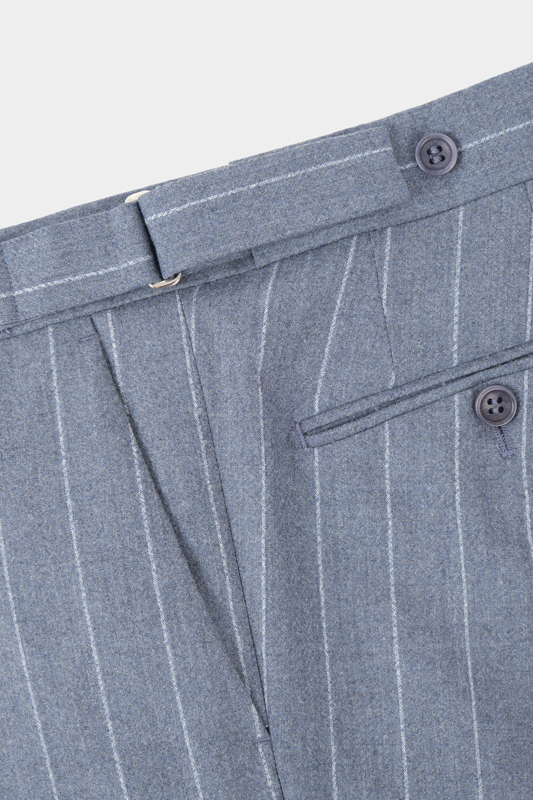 Costume avec pantalon patte de serrage - Gris clair à rayures