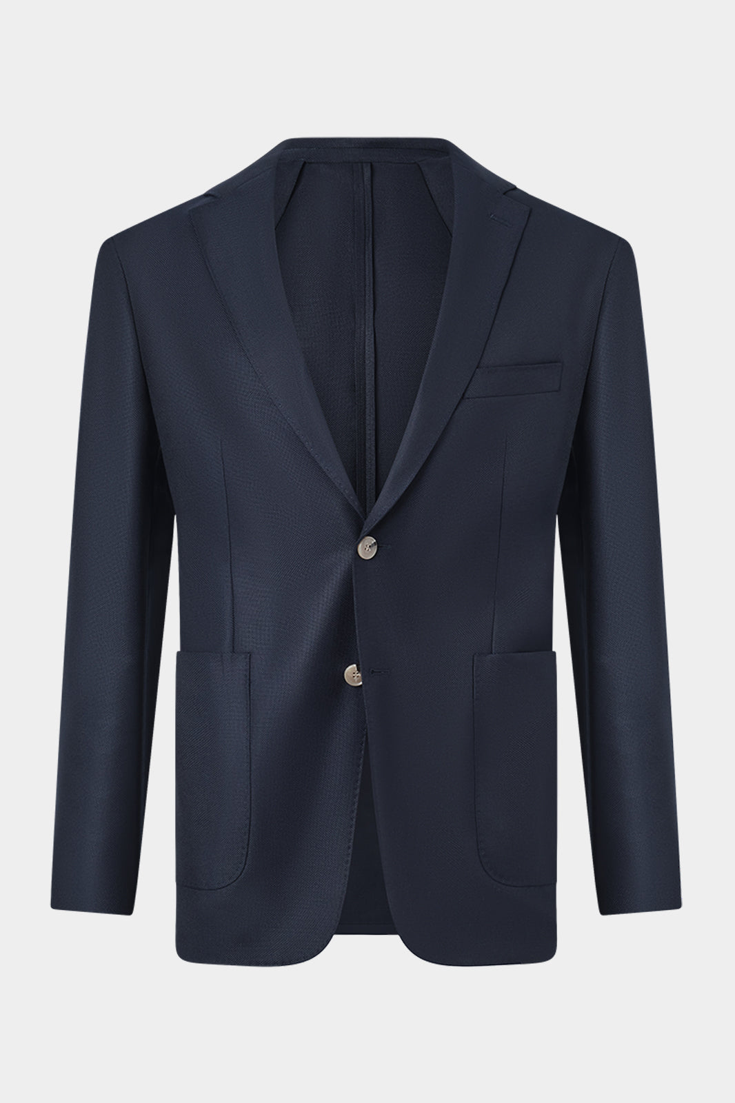 Découvrez notre blazer sur un tissu italien natté en 100% laine de chez Vitale Barberis Canonico. Vous apprécierez sa coupe cintrée, son montage napolitain ( non-doublée et non-épaulée ) avec les poches plaquées sur le devant. Ce discret motif vous permettra d'associer tous les styles de couleur de chemise ou de rayures et tous les styles de pantalons aussi bien les laines que les jeans.&nbsp;