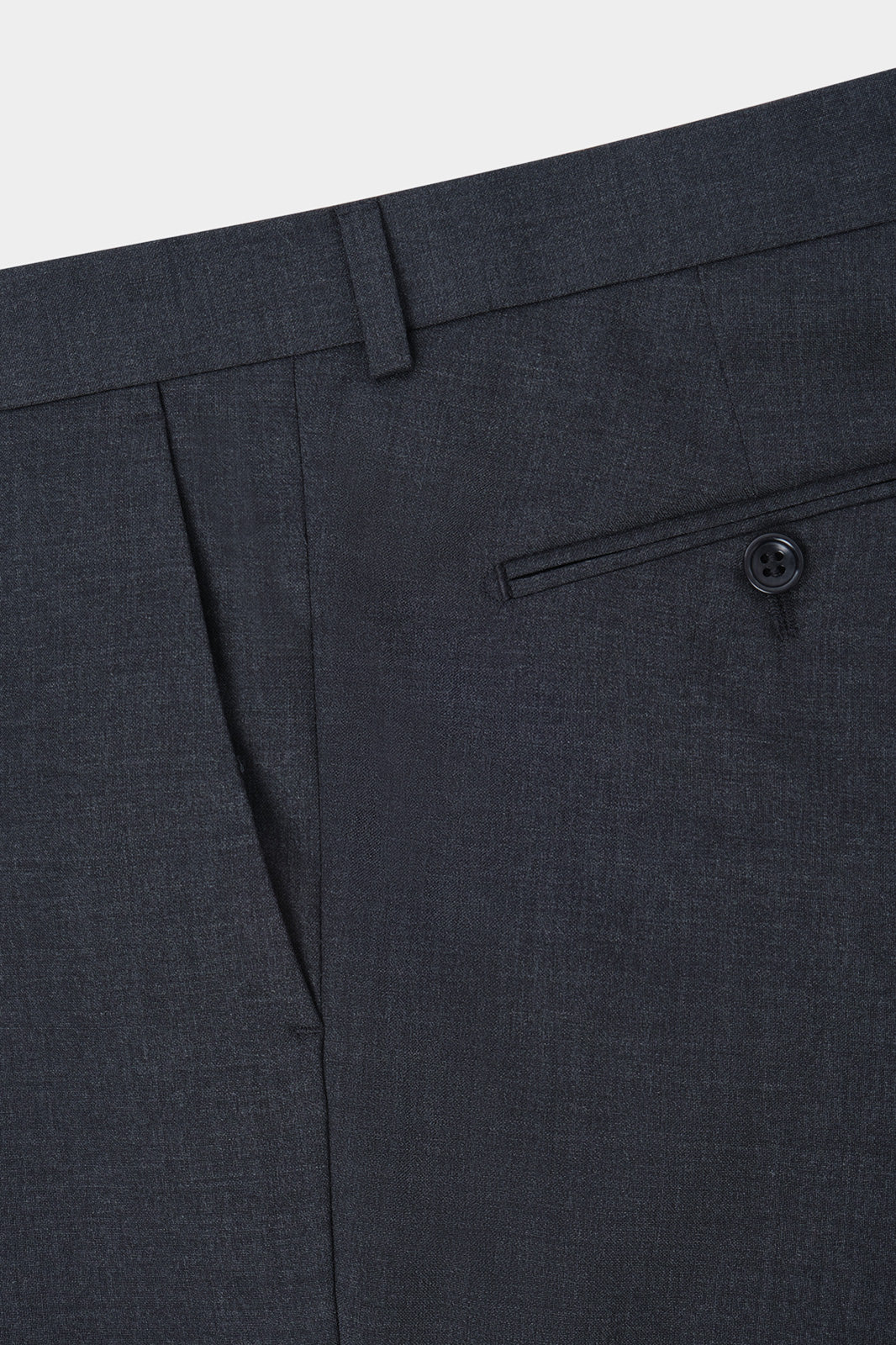 Costume en laine poche plaquée - Gris Anthracite