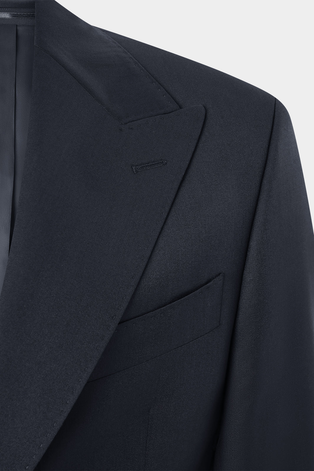 Costume revers pointe poche ticket - Noir