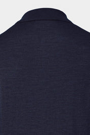 Pull col camionneur en laine - Marine