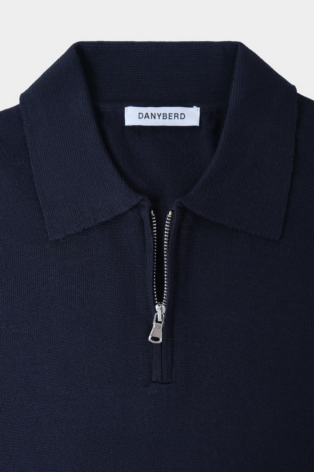 Pull col camionneur en laine - Marine