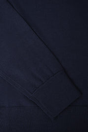 Pull col camionneur en laine - Marine