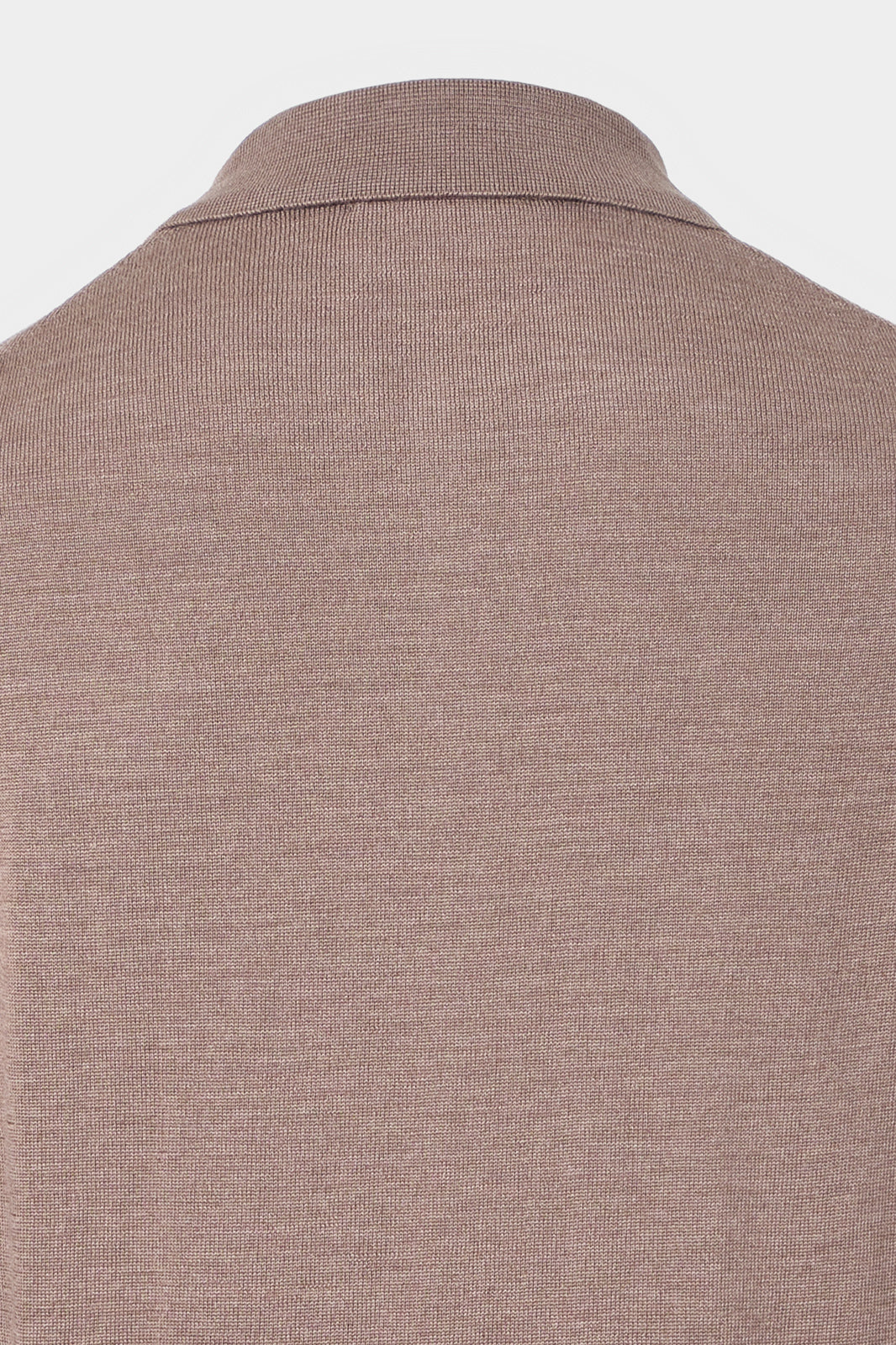 Pull col camionneur en laine - Taupe