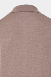 Pull col camionneur en laine - Taupe