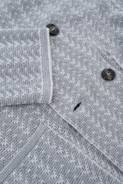 Double-breasted knitted jacket - Beige