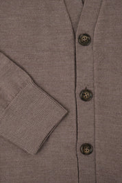Grosgrain cardigan - Taupe - out of stock on 12/01