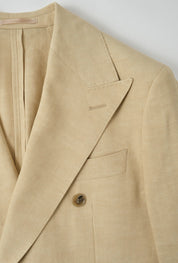 Double-breasted suit - Beige and white trousers - missing 1 shot, seen with Sylvain - Swiss price 409