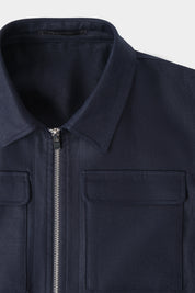 Blouson lin - Marine