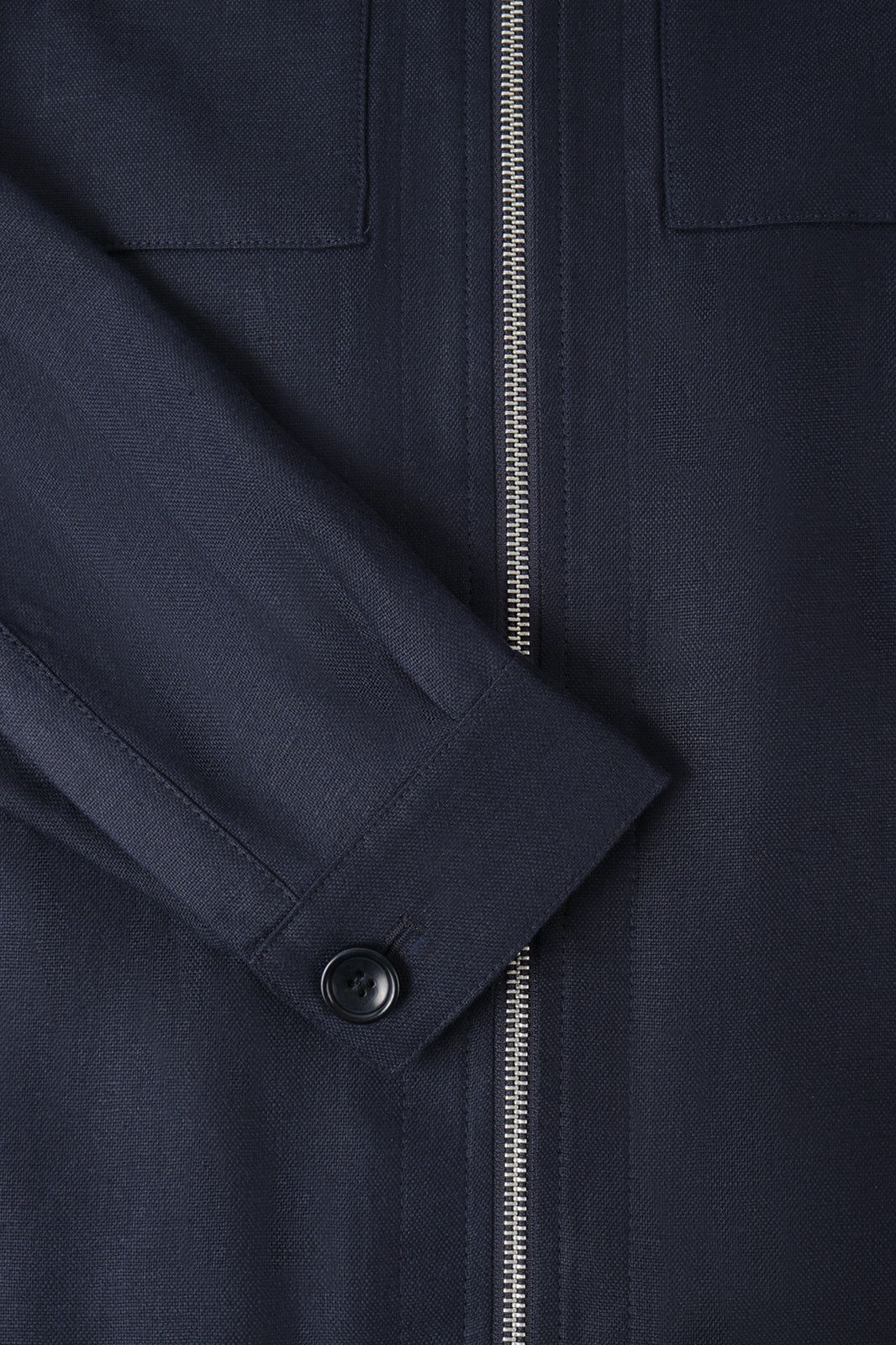 Blouson lin - Marine