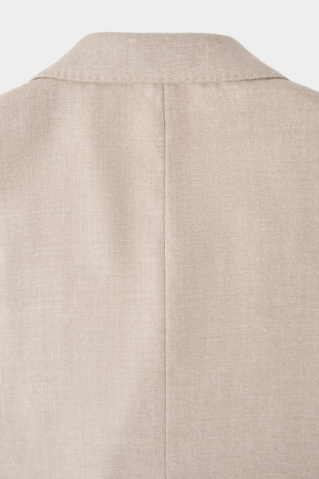 Blazer croisé en lin et soie - Beige