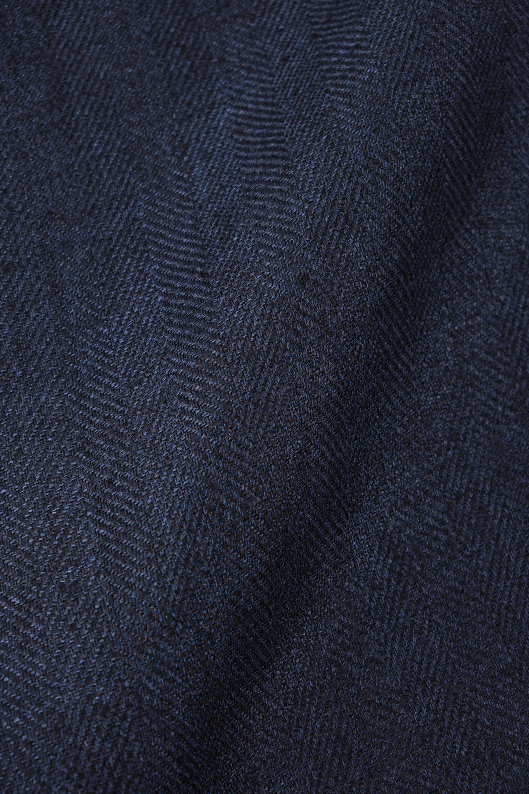 Blazer croisé en lin et soie - Marine