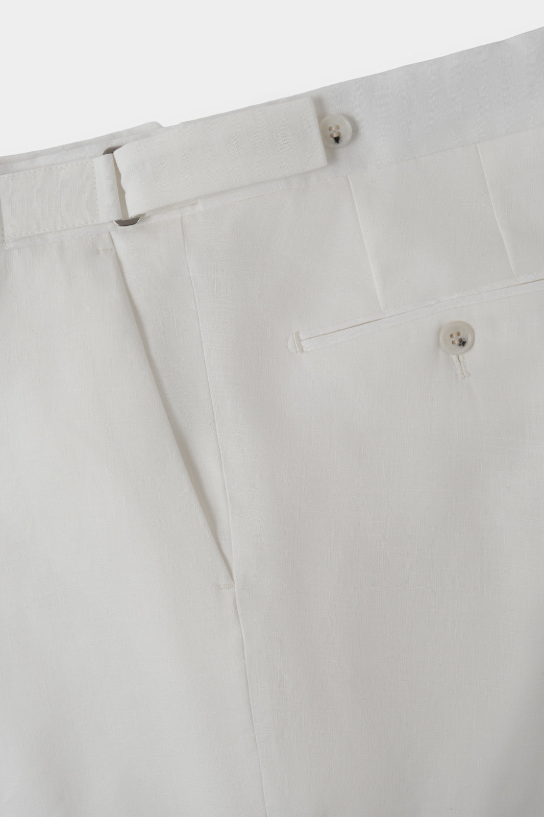 Costume croisé - Marron et pantalon blanc
