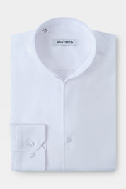 Indian collar shirt - White