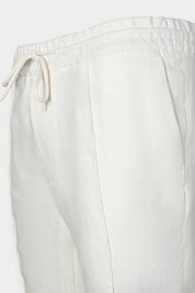 Pantalon jogpant lin - Blanc
