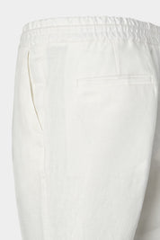 Pantalon jogpant lin - Blanc