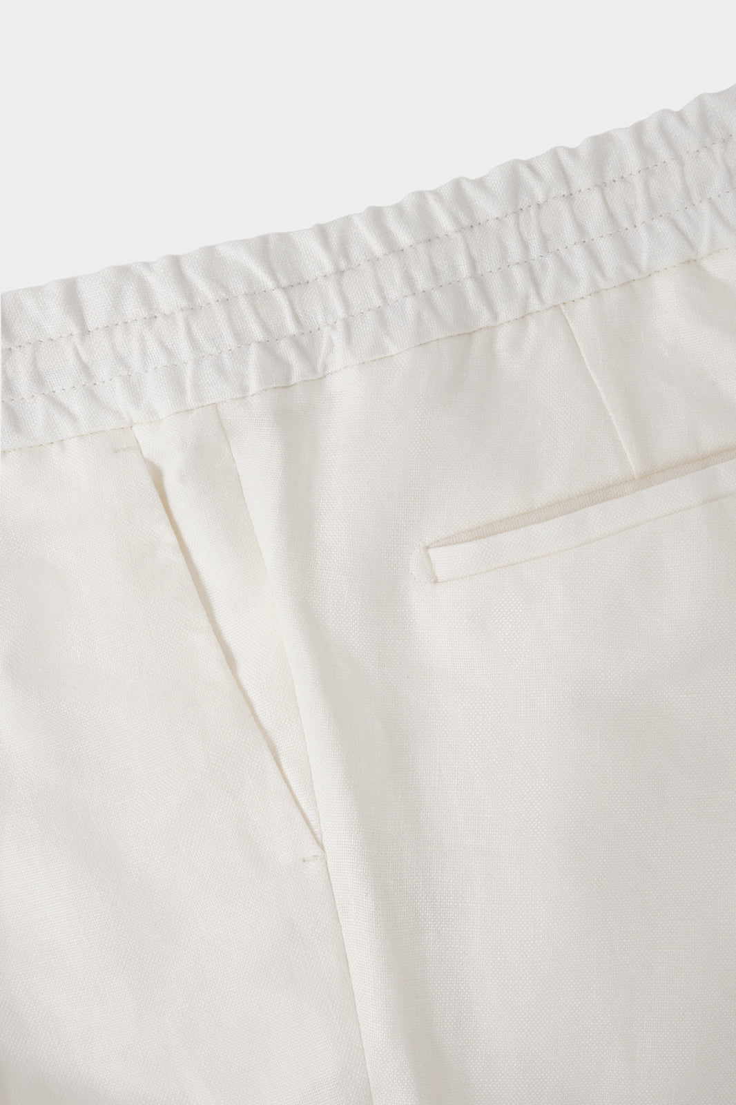 Pantalon jogpant lin - Blanc
