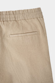 Pantalon jogpant lin - Beige