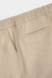 Pantalon jogpant lin - Beige