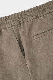 Pantalon jogpant lin - Sable