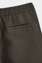 Pantalon jogpant lin - Kaki
