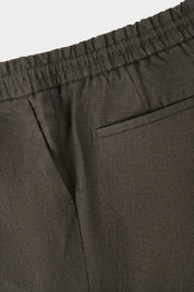 Pantalon jogpant lin - Kaki