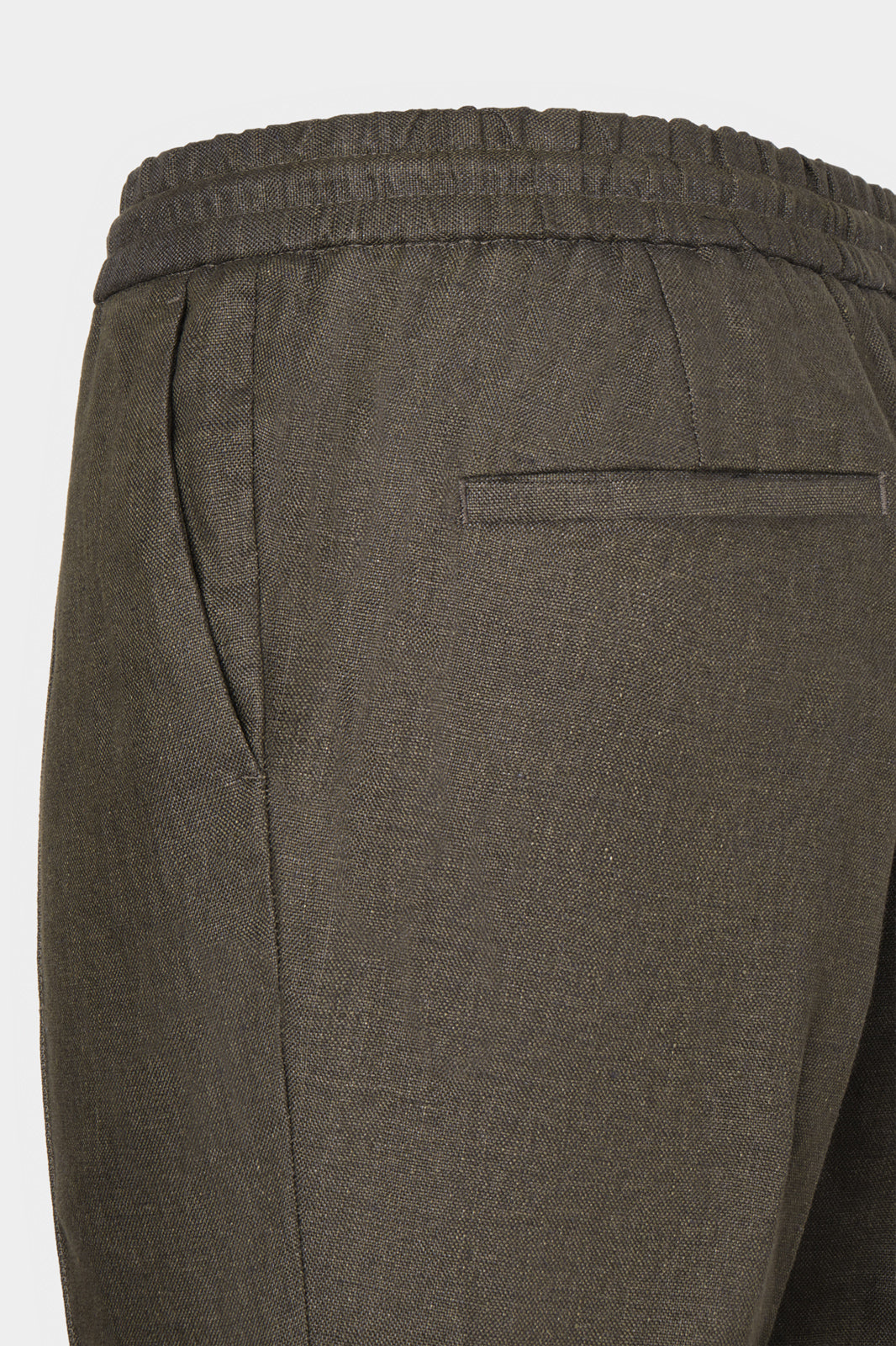Pantalon jogpant lin - Kaki