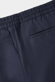 Pantalon jogpant lin - Marine