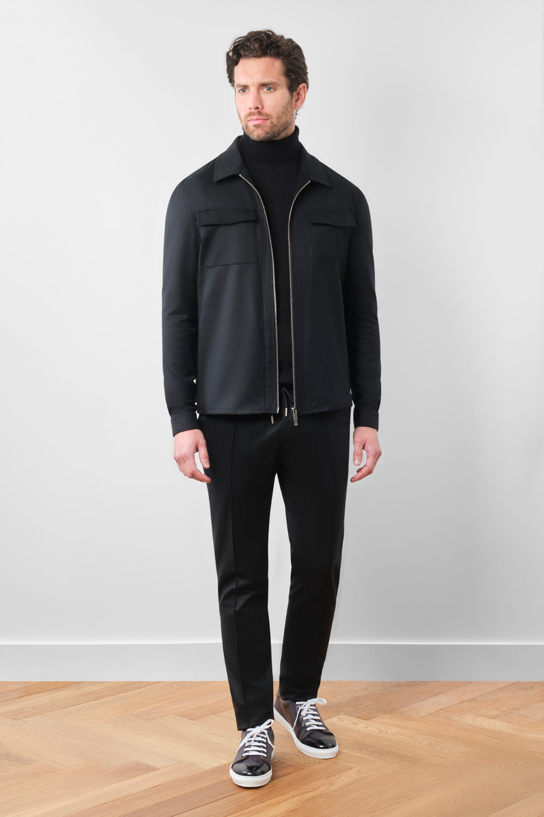 Blouson bon flanelle - Noir