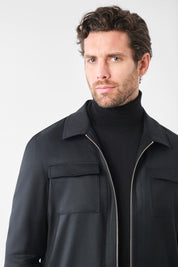 Blouson bon flanelle - Noir